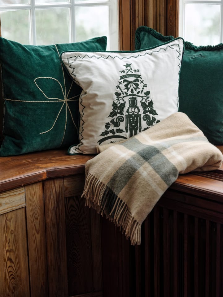 Wrapped velvet cushion cover 50x50 cm, Green Lexington