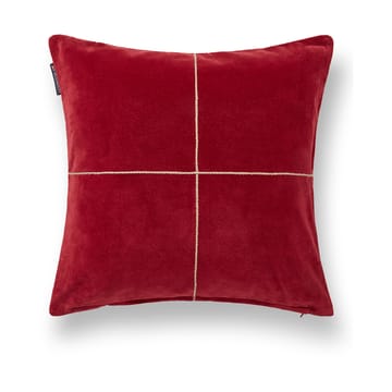 Wrapped velvet cushion cover 50x50 cm - Red - Lexington