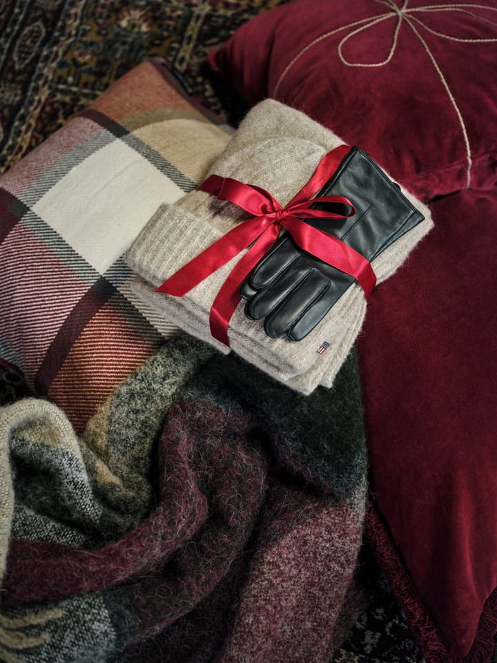 Wrapped velvet cushion cover 50x50 cm, Red Lexington