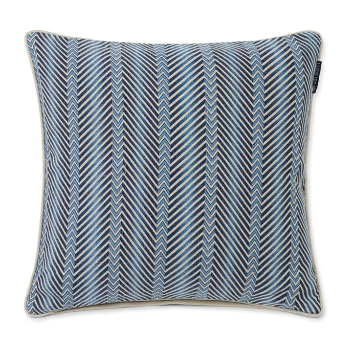 Zig Zag Printed pillowcase 50x50 cm, Blue-beige Lexington