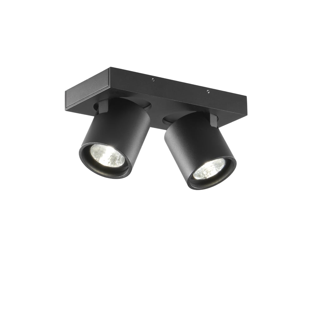 Light-Point Focus 2 wall and ceiling lamp Black, 3000 kelvin