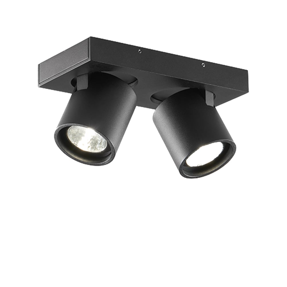 Light-Point Focus Mini 2 wall and ceiling lamp Black, 3000 kelvin