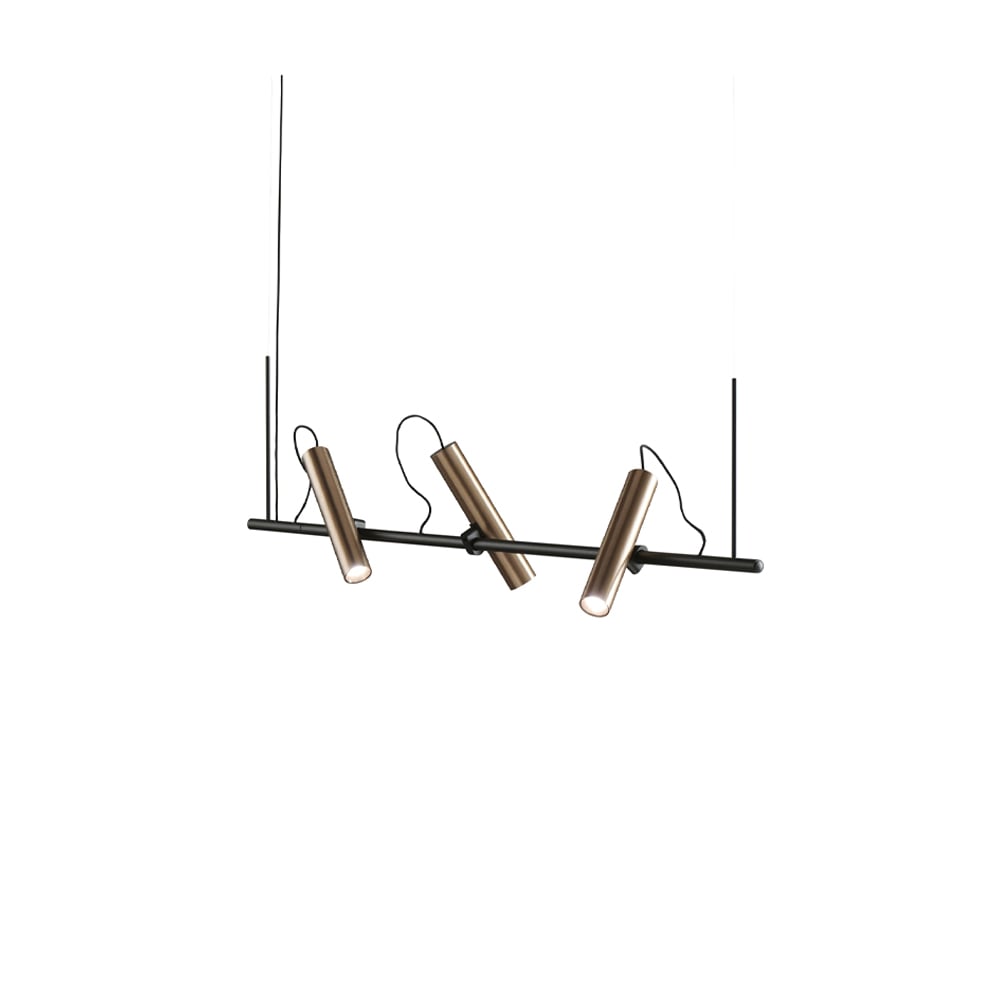 Light-Point Spirit pendant lamp Black/rose gold, s1000