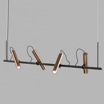 Spirit pendant lamp - Black/rose gold, s1500 - Light-Point