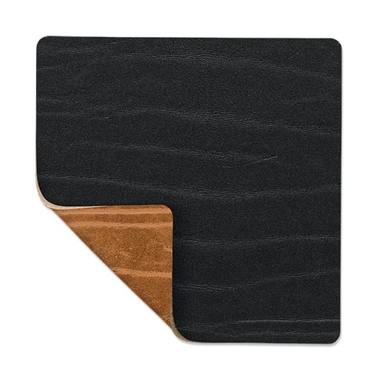 Buffalo coaster reversible square 1 pcs - black-nature - LIND DNA