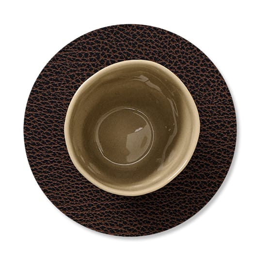 Bull coaster reversible circle 1 pcs, black-brown LIND DNA