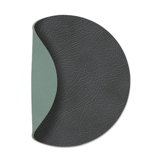 Cloud-Nupo coaster reversible circle 1 pcs - anthracite-pastel green - LIND DNA