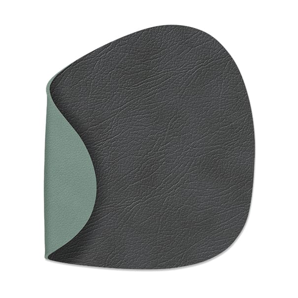 Cloud-Nupo coaster reversible curve 1 pcs - anthracite-pastel green - LIND DNA