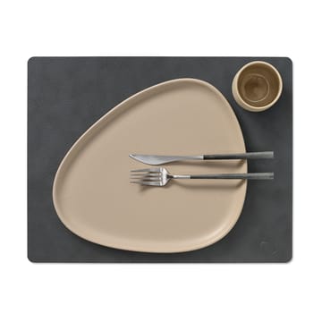 Cloud-Nupo placemat reversible square 1 pcs - anthracite-pastel green - LIND DNA