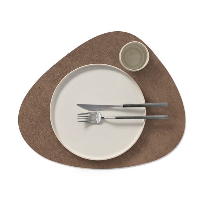 Cloud placemat reversible curve L 1 pcs, Black-brown LIND DNA