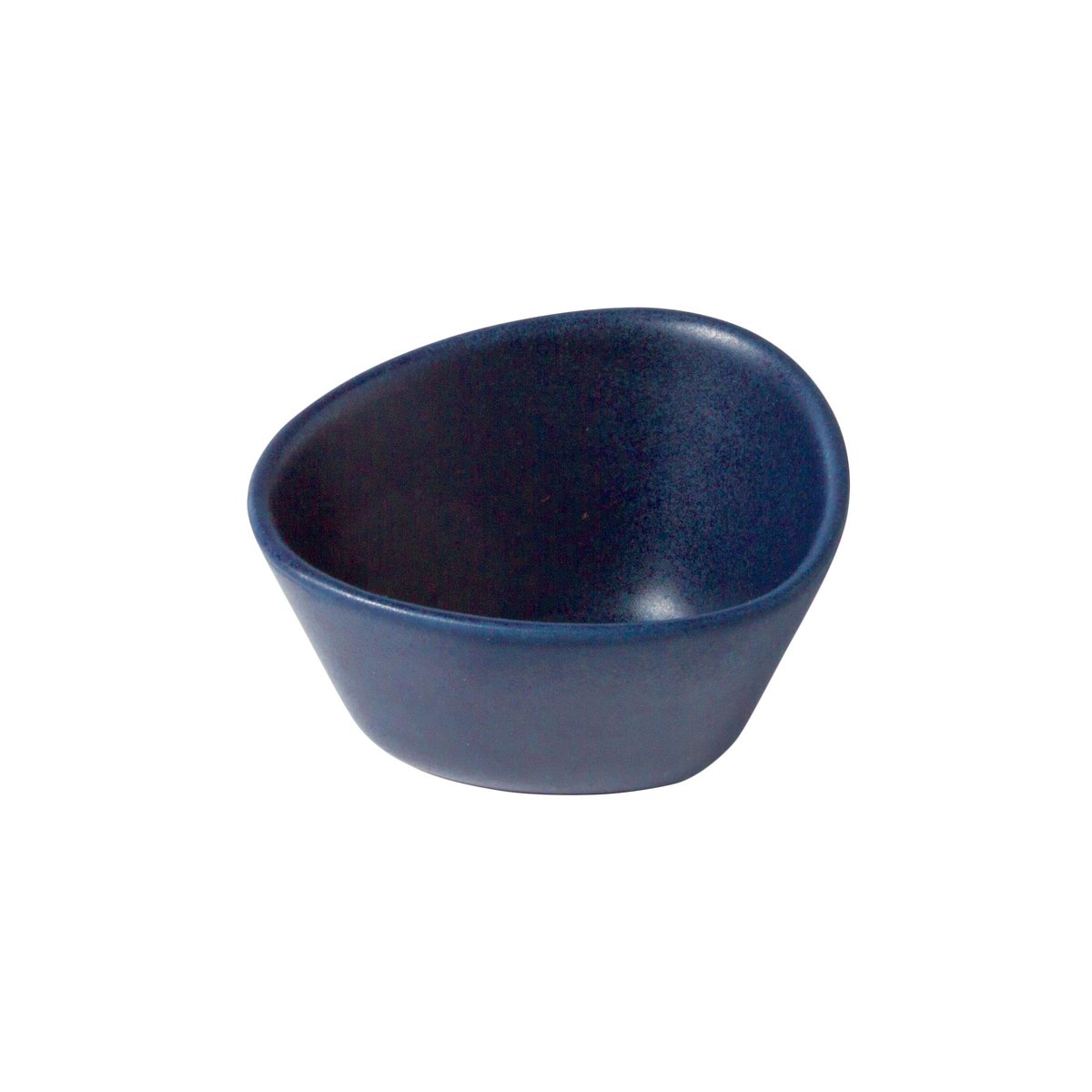 LIND DNA Curve Stoneware bowl S 10x11 cm navy blue | Scandinavian Design | Serving bowls | Blue