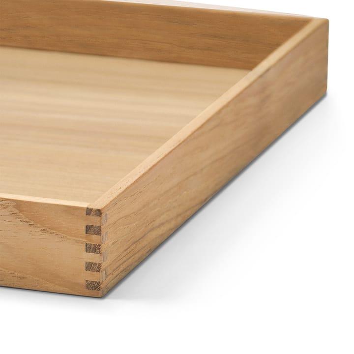 Even teak tray square L, Nupo anthracite LIND DNA