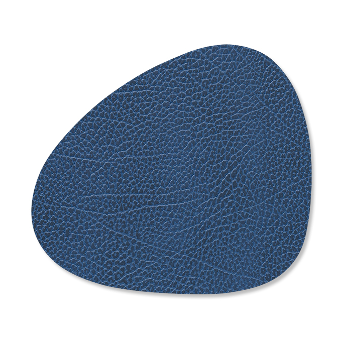 LIND DNA Hippo coaster curve marine blue | Scandinavian Design | Coasters | Blue