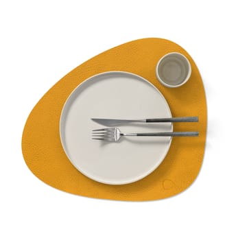 Hippo placemat curve - curry - LIND DNA