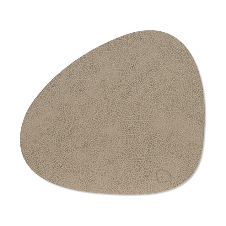 Hippo placemat curve M - Warm grey - LIND DNA