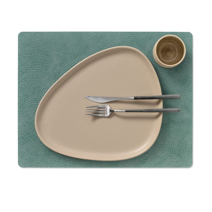 Hippo placemat square, pastel green LIND DNA