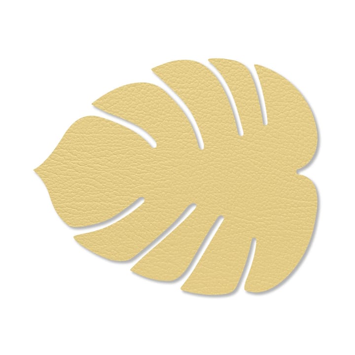 Monstera Leaf Hippo coaster - gold - LIND DNA