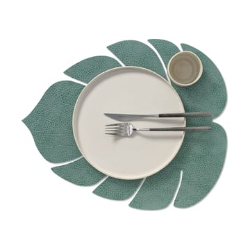 Monstera Leaf Hippo placemat L - Pastel green - LIND DNA