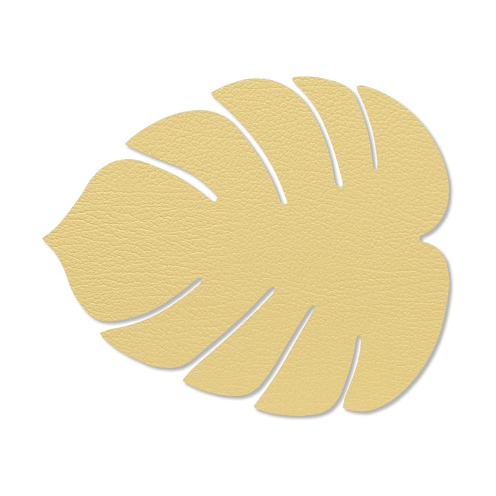 Monstera Leaf Hippo placemat S - gold - LIND DNA