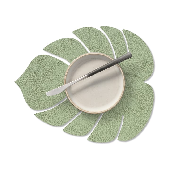 Monstera Leaf Hippo placemat S, Olive green LIND DNA