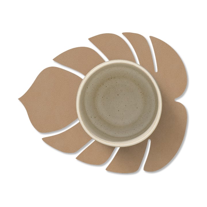 Monstera Leaf Nupo coaster, Nougat LIND DNA