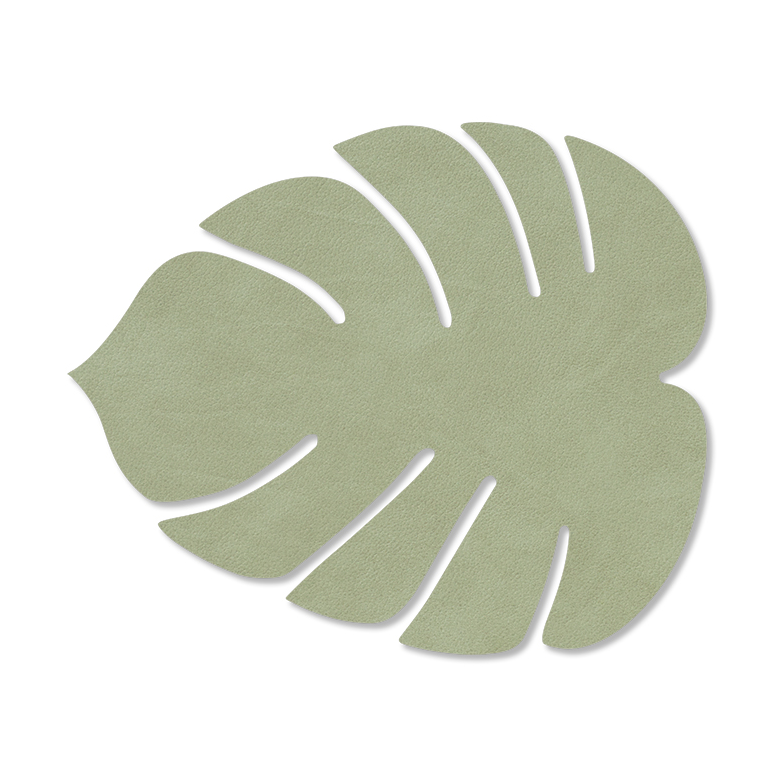 LIND DNA Monstera Leaf Nupo coaster Olive green | Scandinavian Design | Coasters | Green