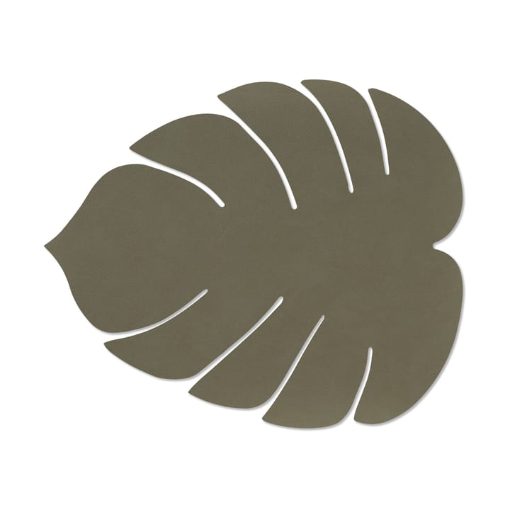 Monstera Leaf Nupo placemat L - Army green - LIND DNA