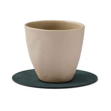 Nupo coaster circle - dark green - LIND DNA