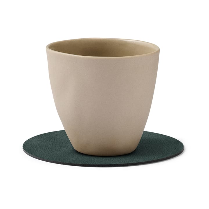 Nupo coaster circle, dark green LIND DNA