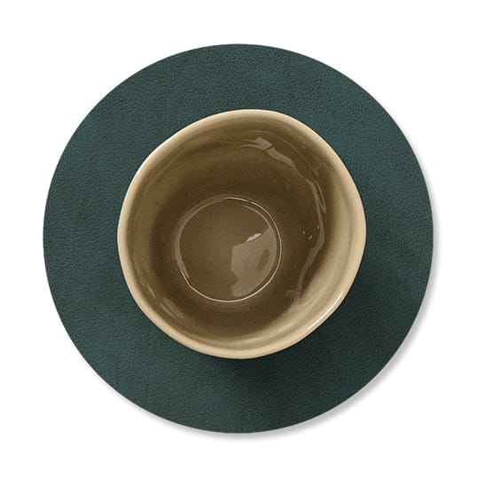 Nupo coaster circle, dark green LIND DNA