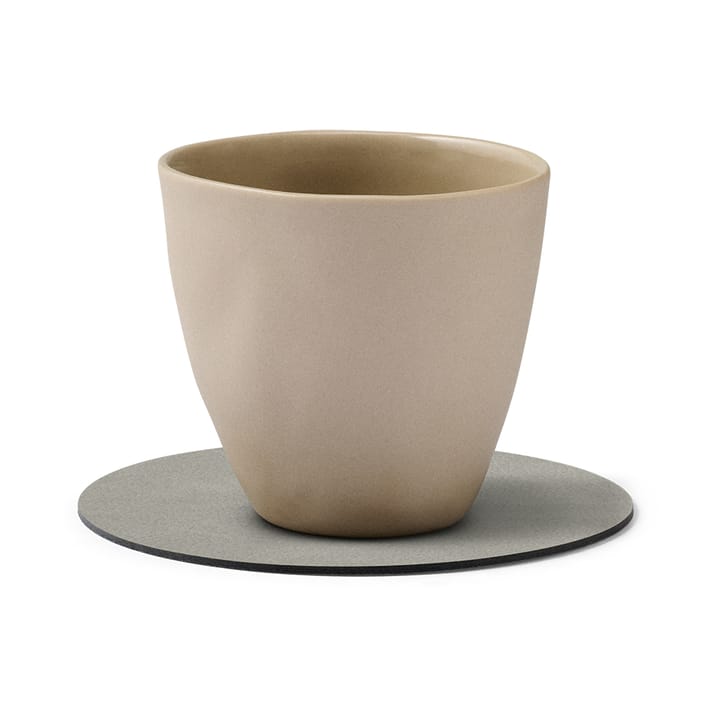 Nupo coaster circle, light grey LIND DNA