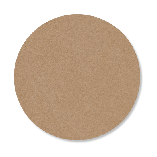 LIND DNA Nupo coaster circle Nougat | Scandinavian Design | Coasters | Brown