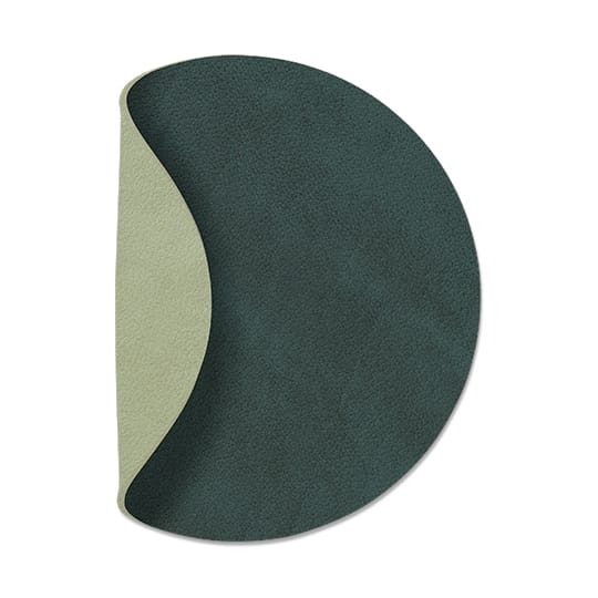 Nupo coaster circle reversible 1 pc - Dark green-olive green - LIND DNA