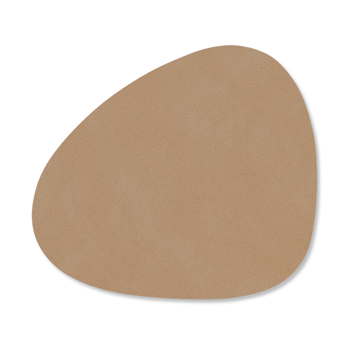 LIND DNA Nupo coaster curve Nougat | Scandinavian Design | Coasters | Brown