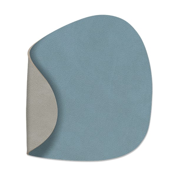 Nupo coaster reversible curve 1 pcs - lightblue-light grey - LIND DNA