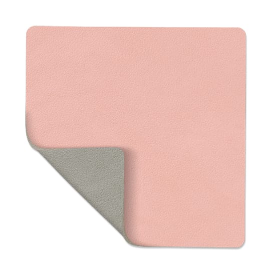 Nupo coaster reversible square 1 pc - pink-light grey - LIND DNA