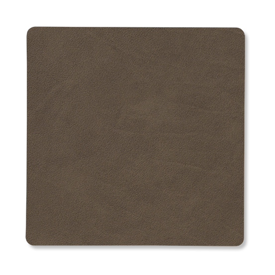 LIND DNA Nupo coaster square Caviar | Scandinavian Design | Coasters | Brown