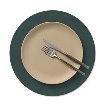 Nupo placemat circle reversible M 1 pcs - Dark green-olive green - LIND DNA