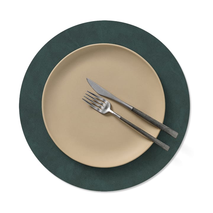 Nupo placemat circle reversible M 1 pcs, Dark green-olive green LIND DNA