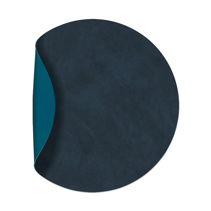 Nupo placemat circle reversible M 1 pcs - Midnight blue-petrol - LIND DNA