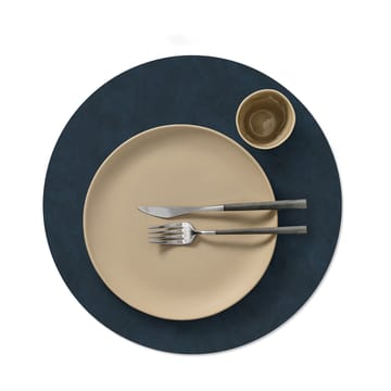 Nupo placemat circle reversible XL 1 pcs - Midnight blue-petrol - LIND DNA