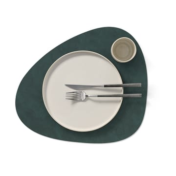 Nupo placemat curve L - dark green - LIND DNA