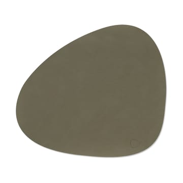 Nupo placemat reversible curve L 1 pc - Army green-nature - LIND DNA