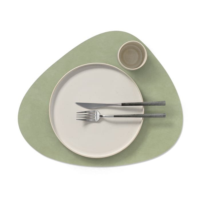 Nupo placemat reversible curve L 1 pc, Dark green-olive green LIND DNA