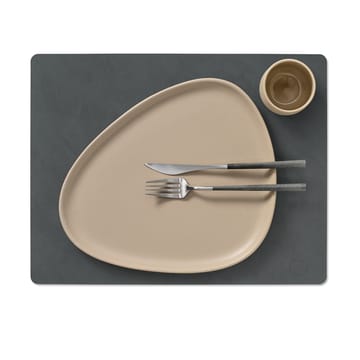 Nupo placemat reversible square L 1 pc - anthracite-light grey - LIND DNA