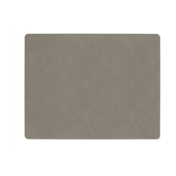 Nupo placemat reversible square L 1 pc, Linen-Flint grey LIND DNA