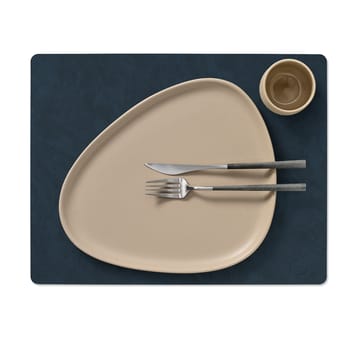 Nupo placemat reversible square L 1 pc - Midnight blue-petrol - LIND DNA