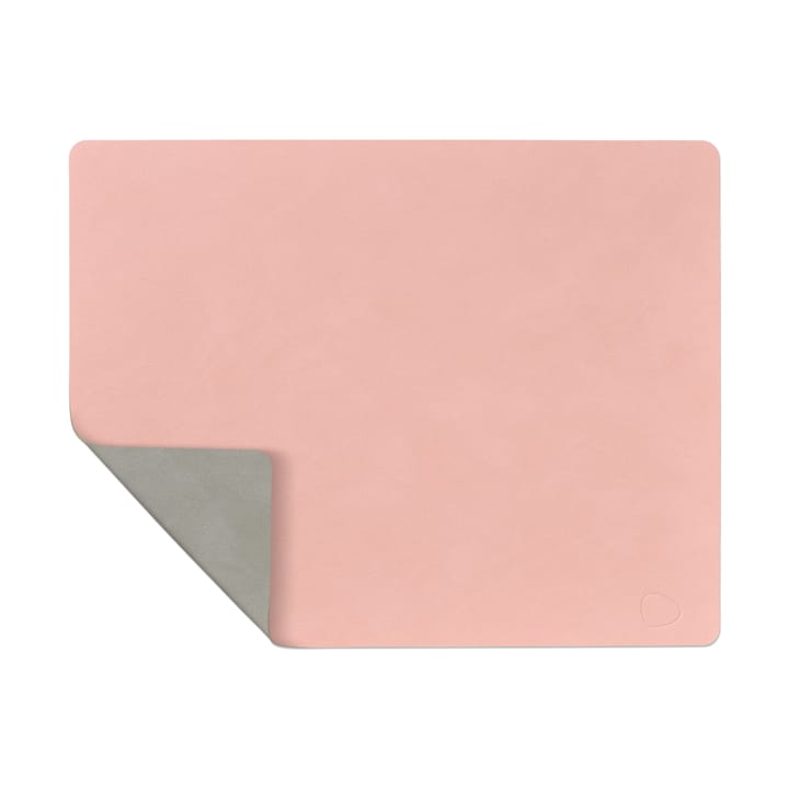 Nupo placemat reversible square L 1 pc - rosa-light grey - LIND DNA