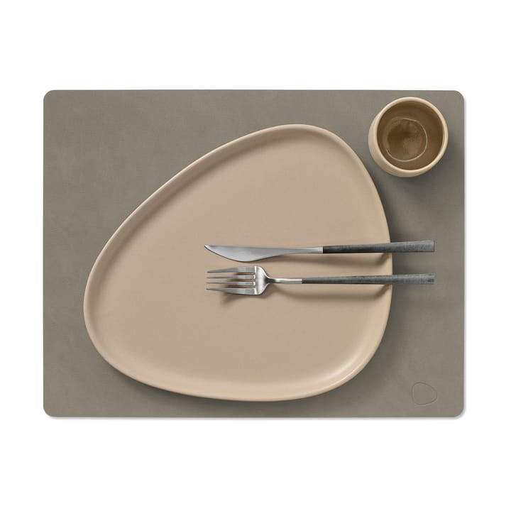 Nupo placemat square L, Flint grey LIND DNA