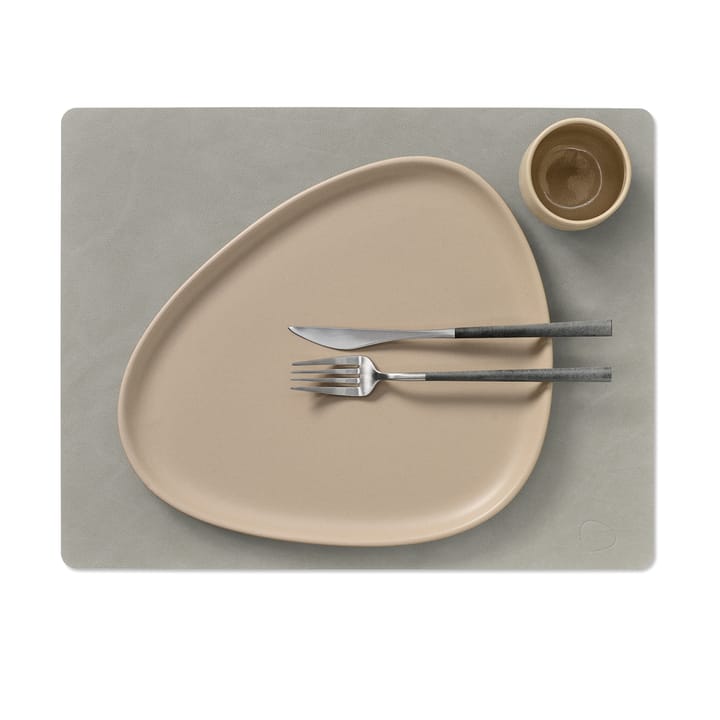 Nupo placemat square L, light grey LIND DNA